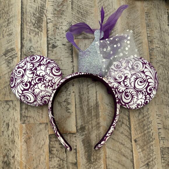 Disney Parks Crown and Feathers Jubilee Minnie Mouse Ears - Picture 2 of 2